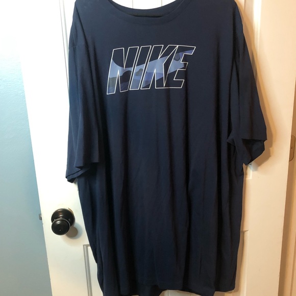 Nike | Shirts | Nike 4xl Navy Blue Tshirt | Poshmark